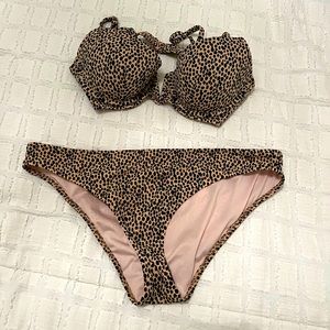 Animal Print Bikini Set